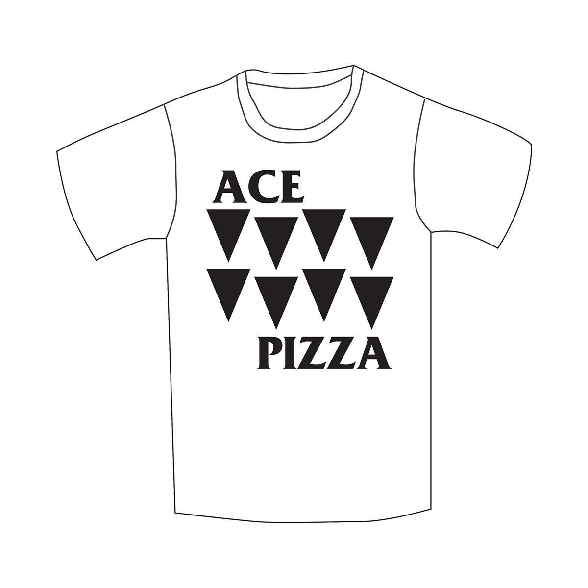 Black Flag Parody 'ACE PIZZA' Short Sleeve T-Shirt