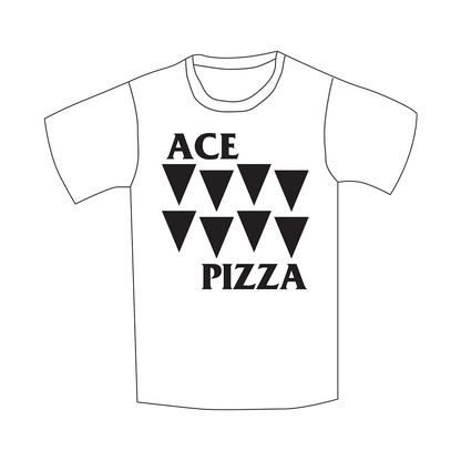 Black Flag Parody 'ACE PIZZA' Short Sleeve T-Shirt