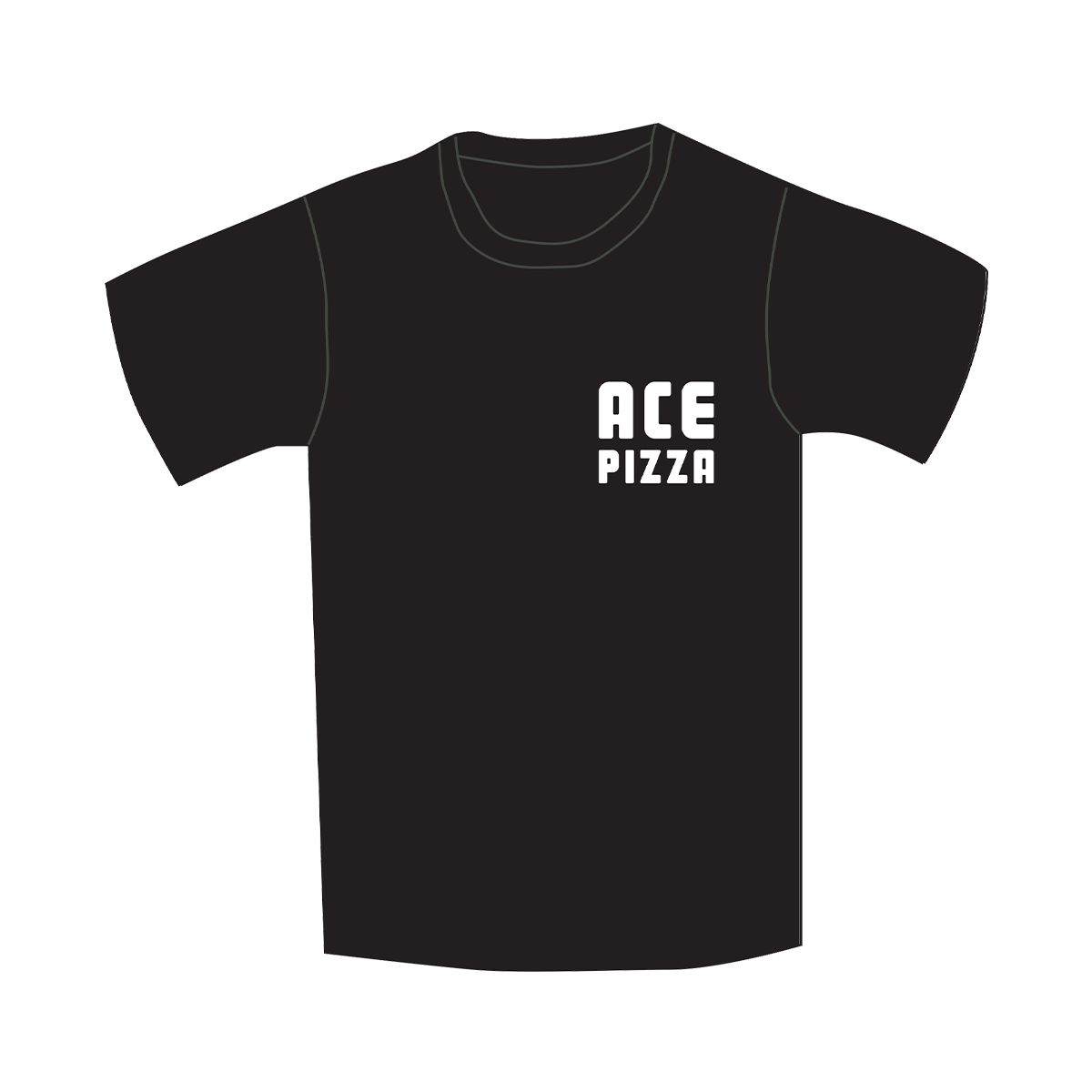 Ace Pizza Logo Short Sleeve T-Shirt